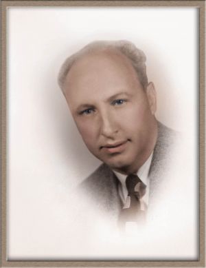After Extensive Digital Photo Restoration of Hand-Colored Male Studio Portrait